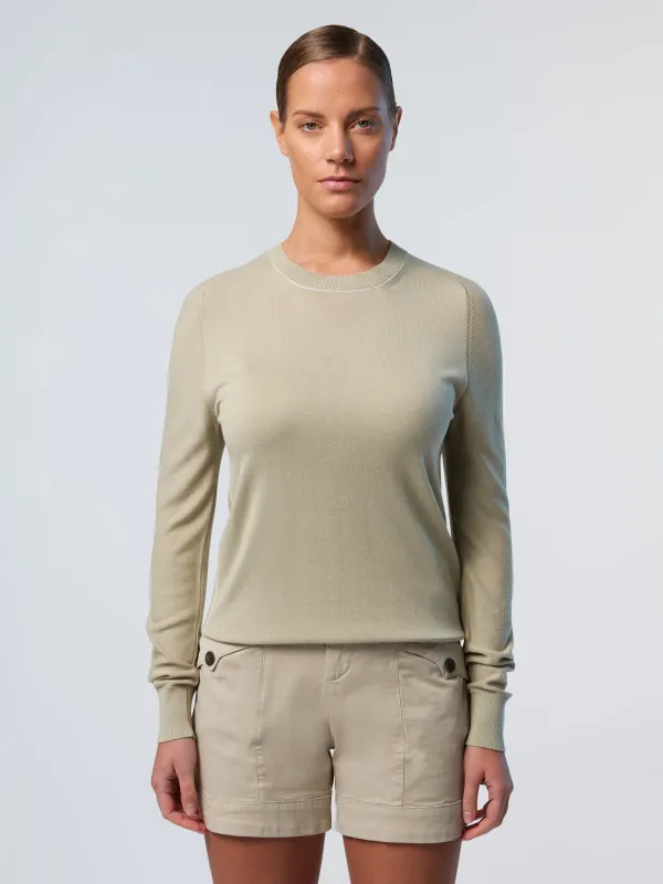Crew-neck aloe vera sweater sold by North Sails