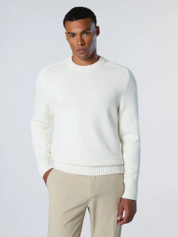 Crew-neck sweater with ribbing sold by North Sails