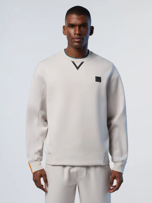 Interlock crew-neck sweatshirt made by North Sails