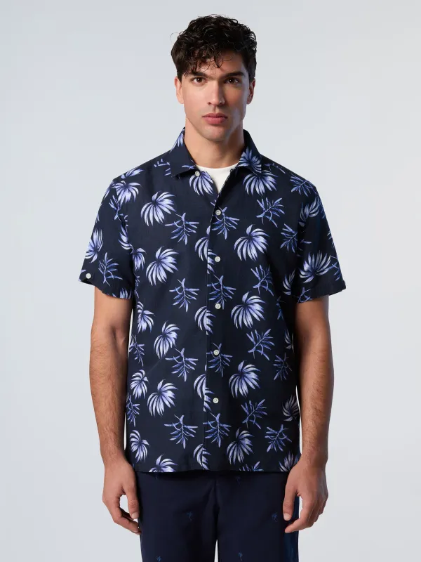 Bowling shirt with tropical print sold by North Sails