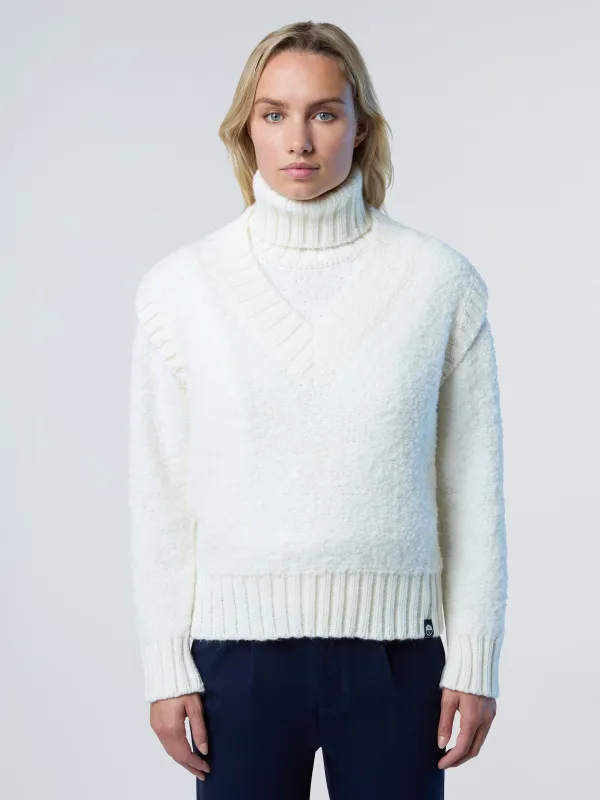 Bouclé V-neck vest sold by North Sails