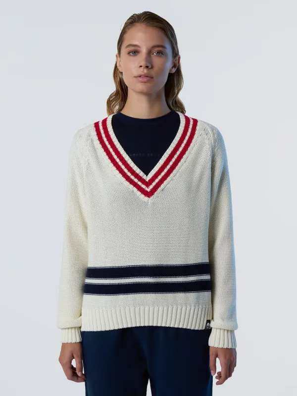 V-neck varsity sweater sold by North Sails