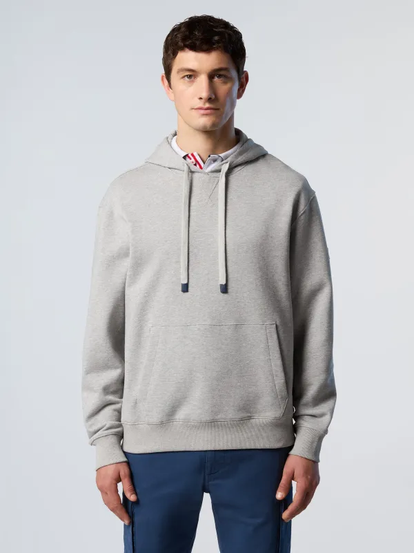 Hoodie with side ribbing made by North Sails