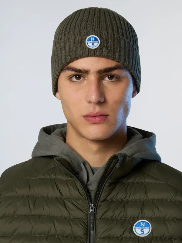 Ribbed beanie with fleece lining sold by North Sails