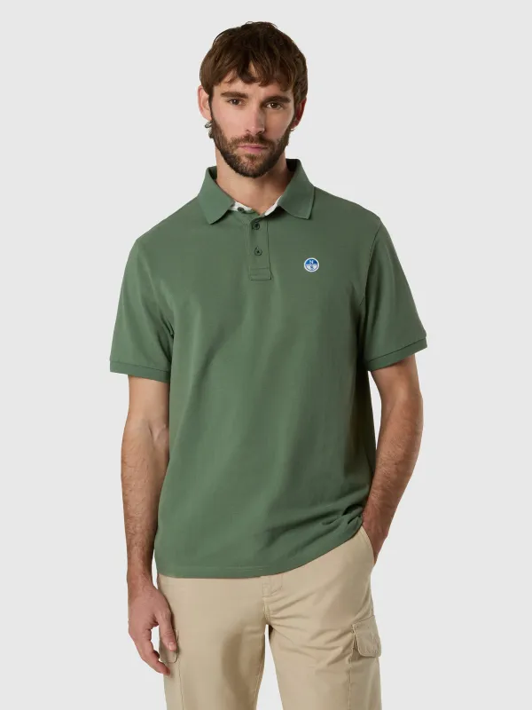 Polo shirt with logo neck made by North Sails