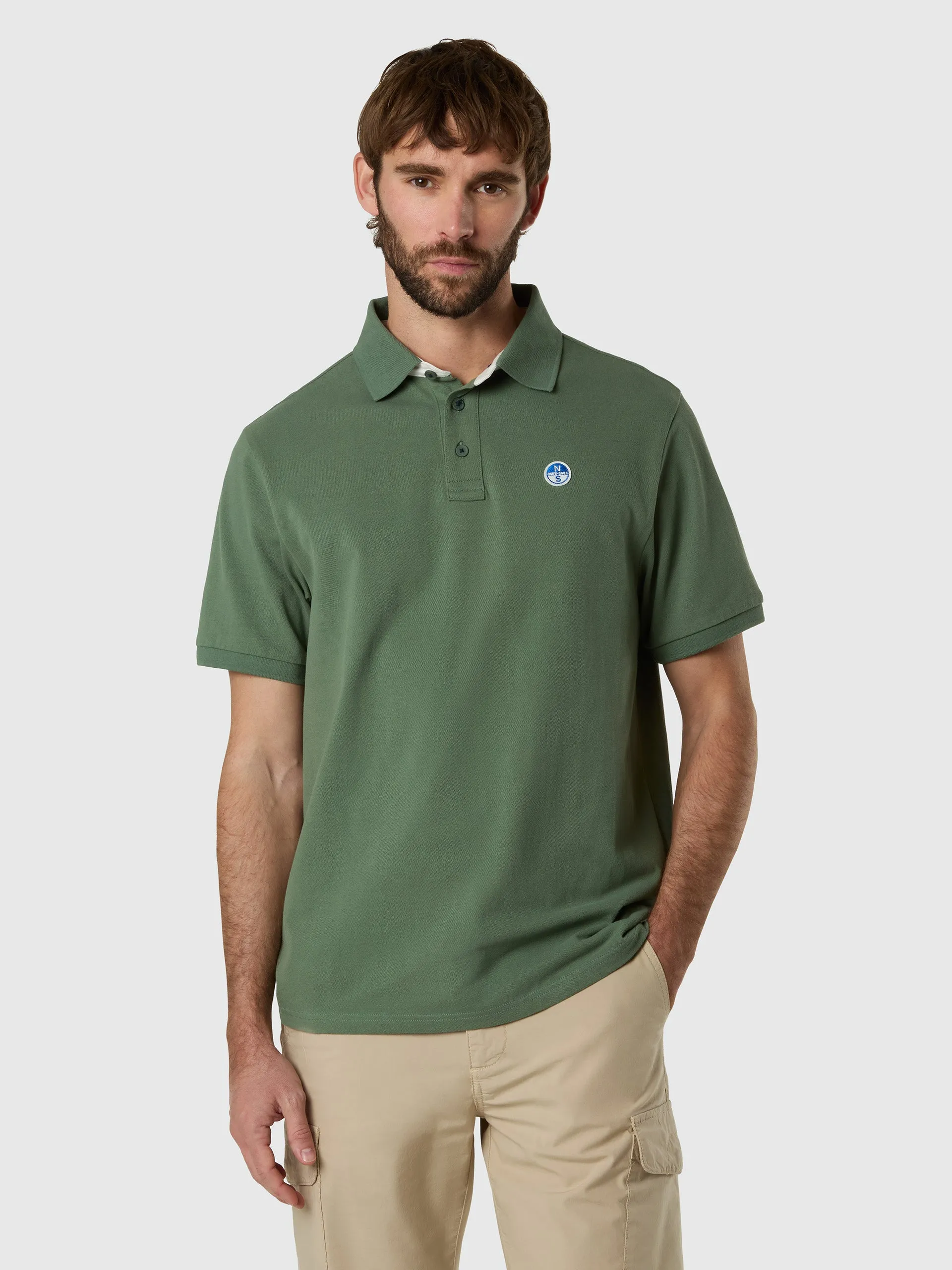 Polo shirt with logo neck sold by North Sails