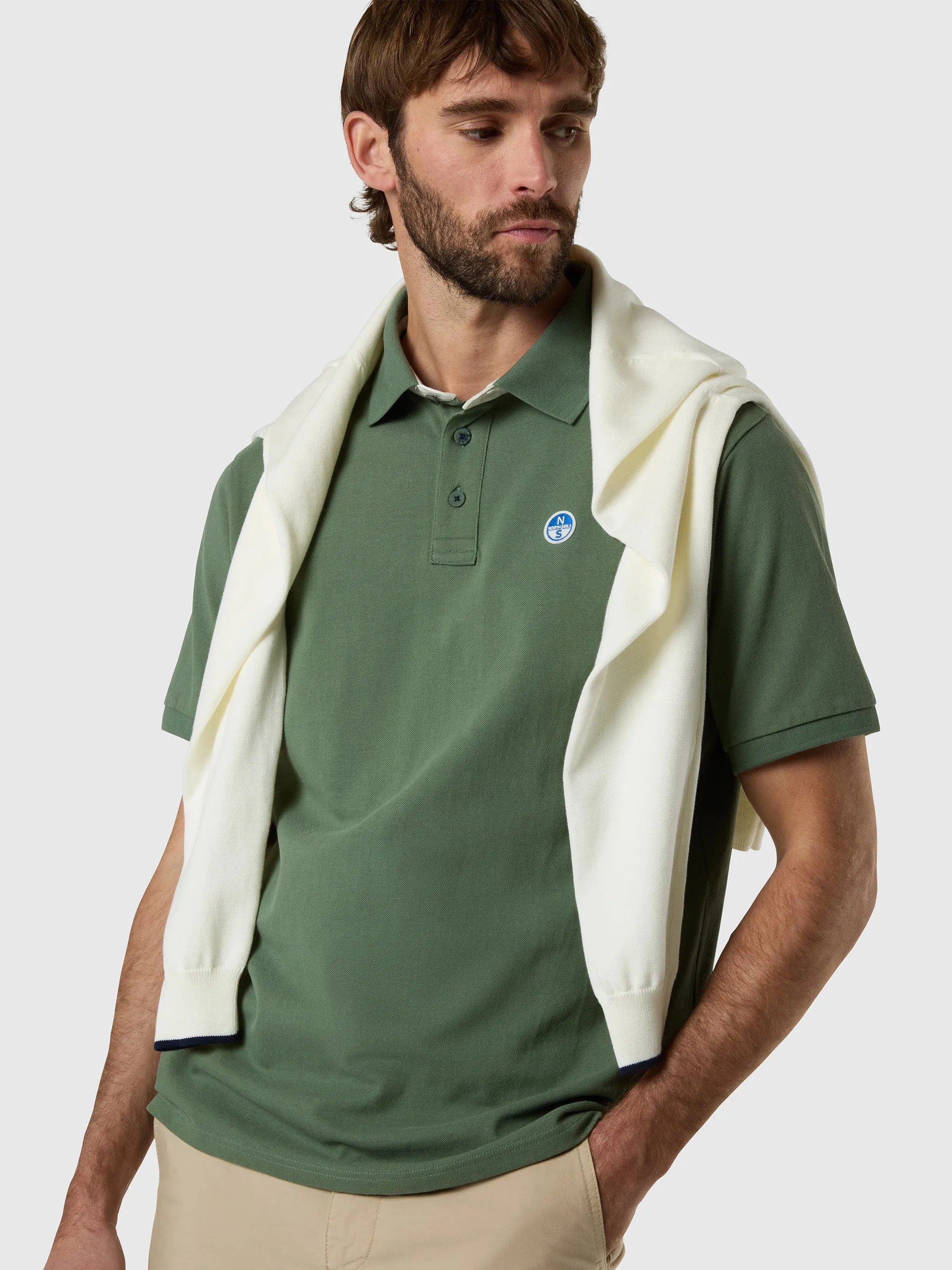Polo shirt with logo neck sold by North Sails product image thumbnail 2