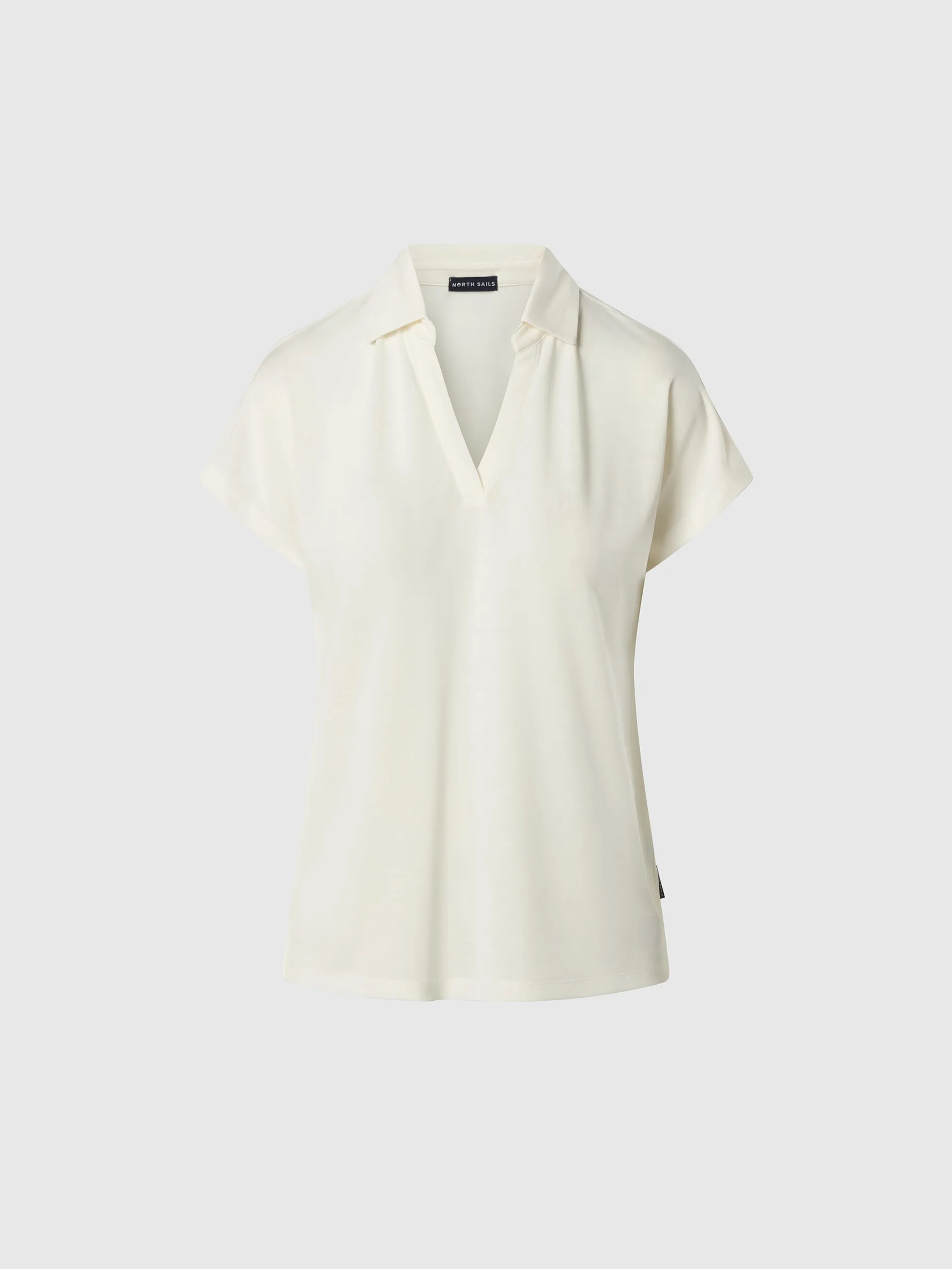 Slub jersey buttonless polo shirt sold by North Sails product image thumbnail 3