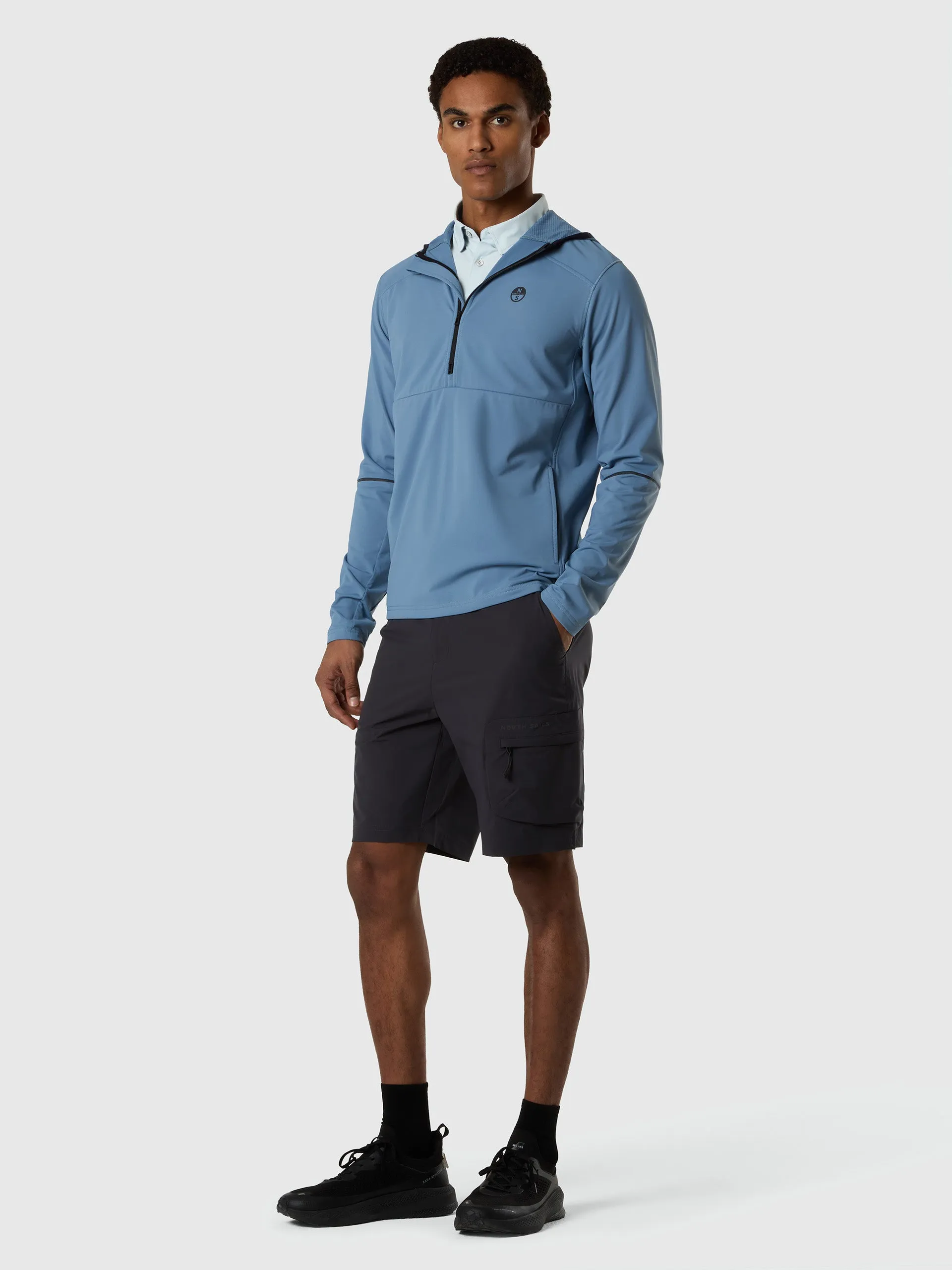 Brushed fleece half-zip hoodie sold by North Sails product image thumbnail 5