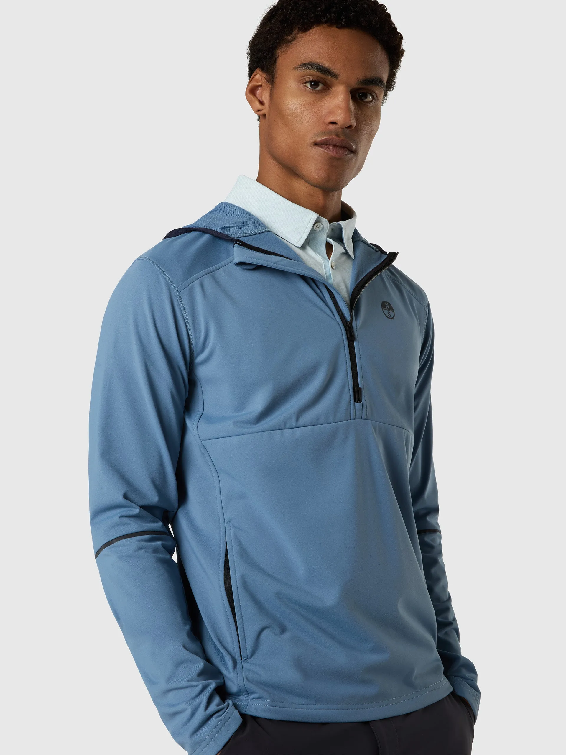 Brushed fleece half-zip hoodie sold by North Sails product image thumbnail 2
