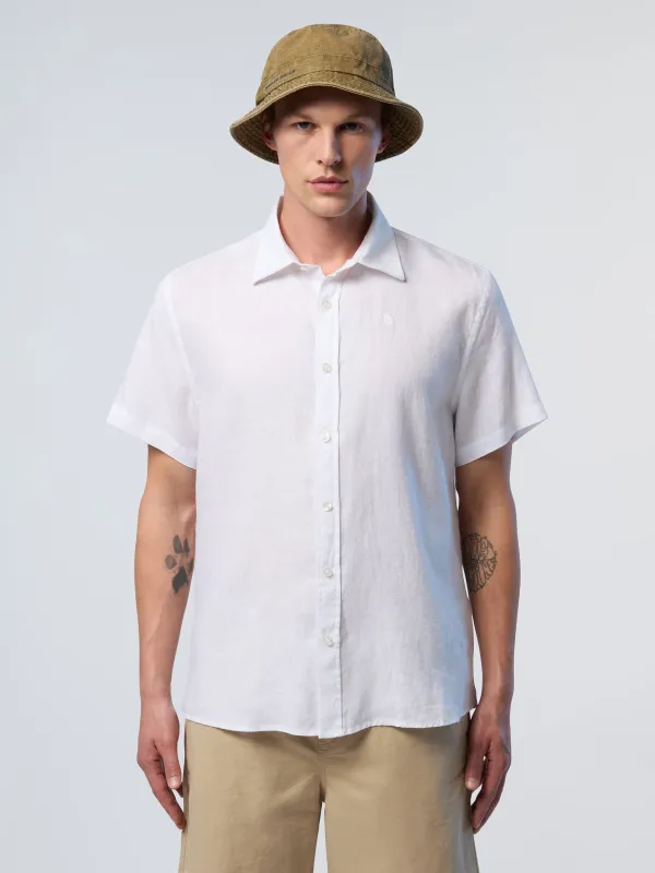 Short-sleeved linen shirt made by North Sails