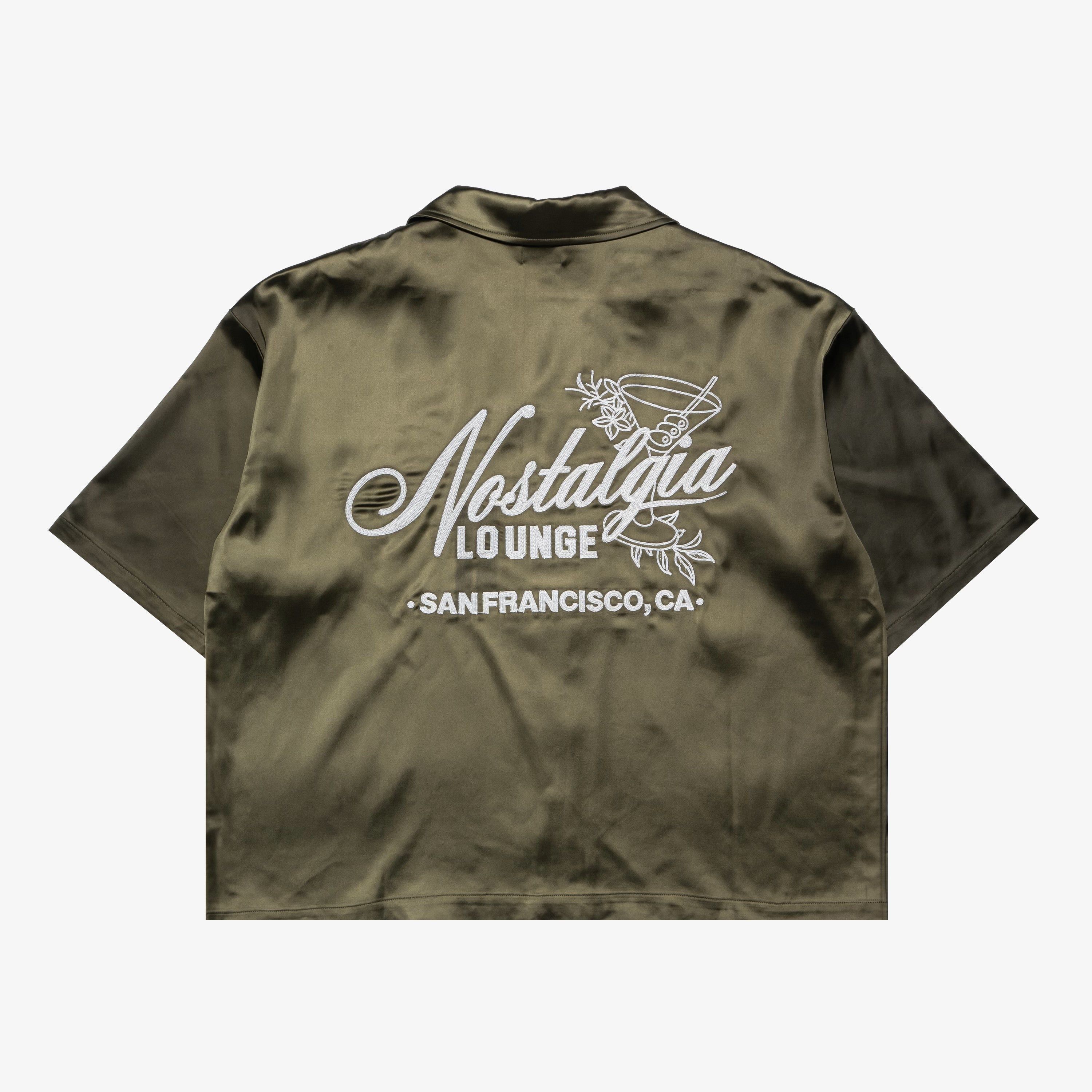 OLIVE LOUNGE SHIRT sold by Nostalgia product image thumbnail 2