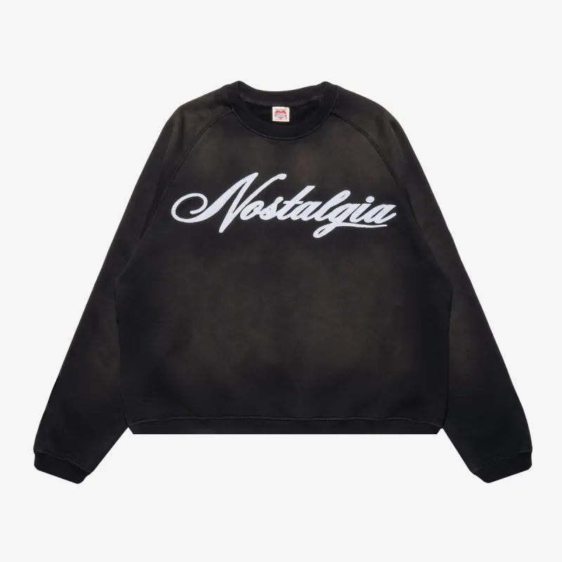 SCRIPT LOGO RAGLAN CREWNECK sold by Nostalgia