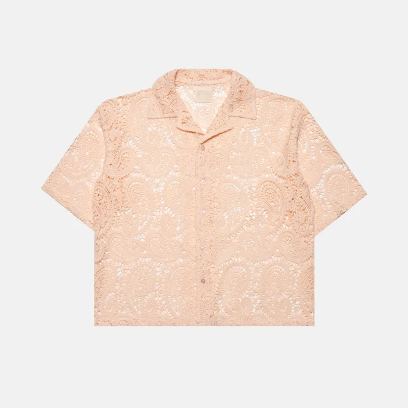 PINK PAISLEY BUTTON-UP sold by Nostalgia