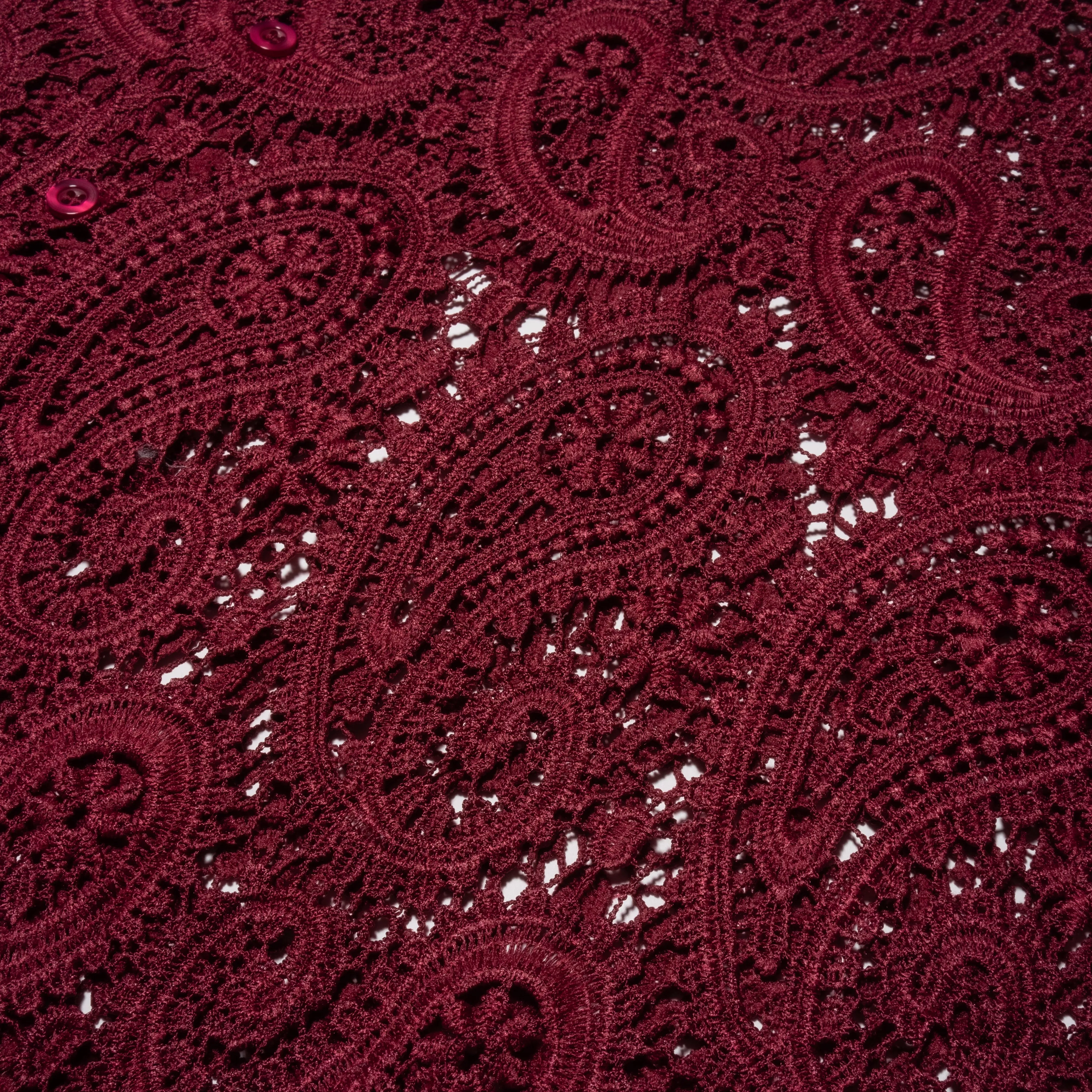 WINE PAISLEY BUTTON-UP sold by Nostalgia product image thumbnail 2