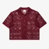 WINE PAISLEY BUTTON-UP sold by Nostalgia