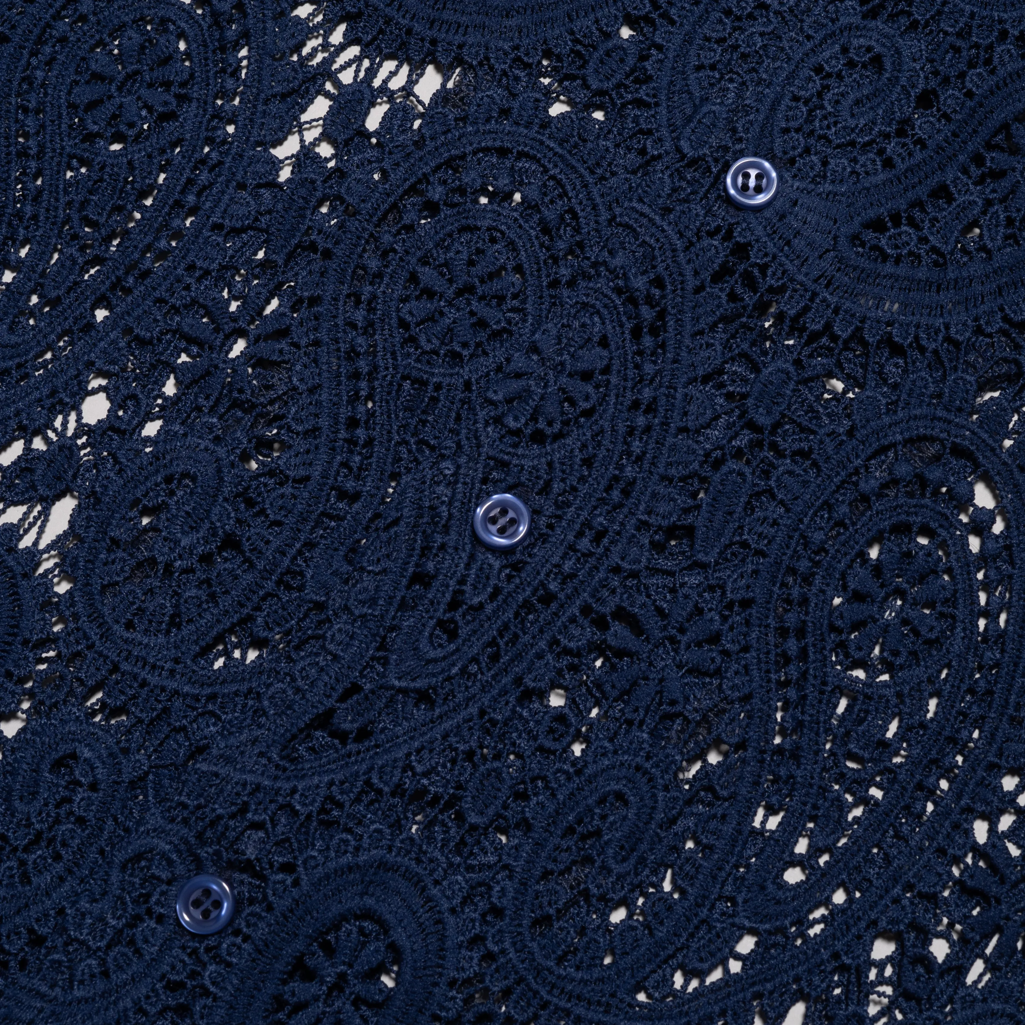 NAVY BLUE PAISLEY BUTTON-UP sold by Nostalgia product image thumbnail 2