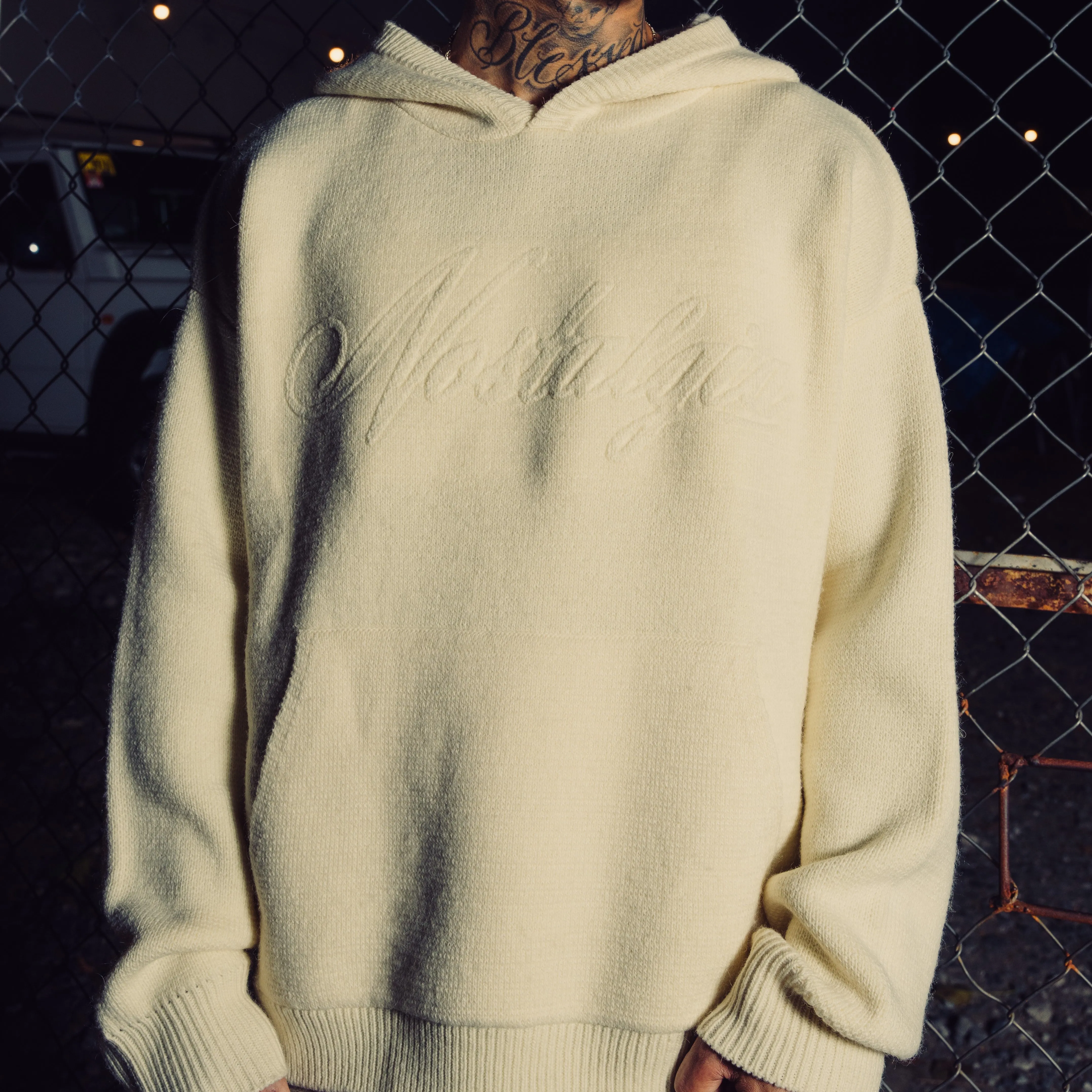 KNITTED HOODIE sold by Nostalgia product image thumbnail 2