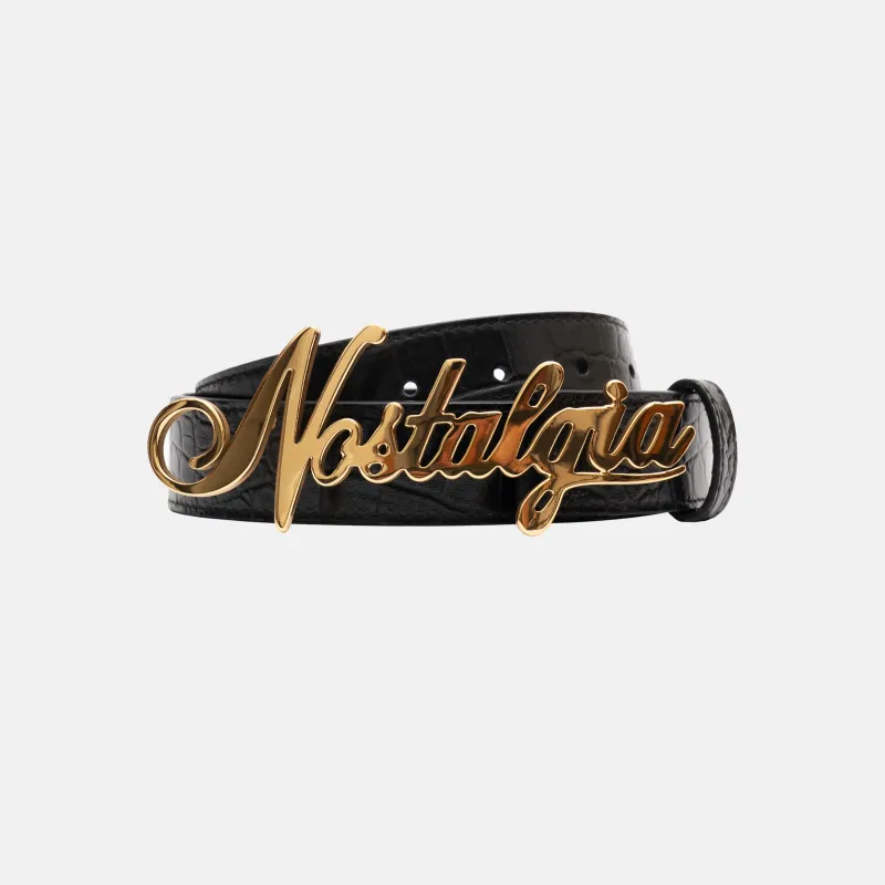 CROC SCRIPT BELT sold by Nostalgia
