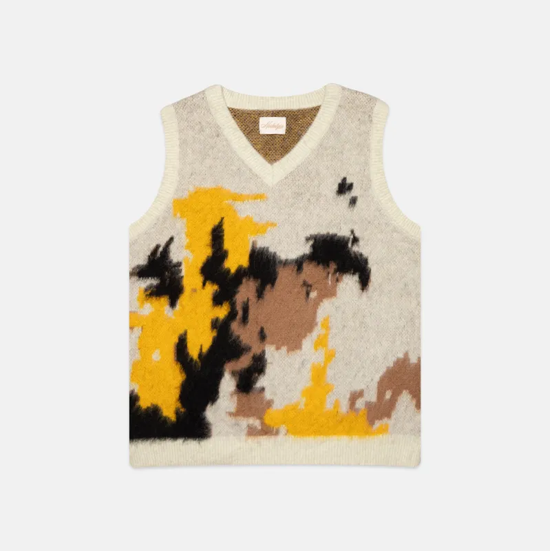 CAMO MOHAIR VEST sold by Nostalgia
