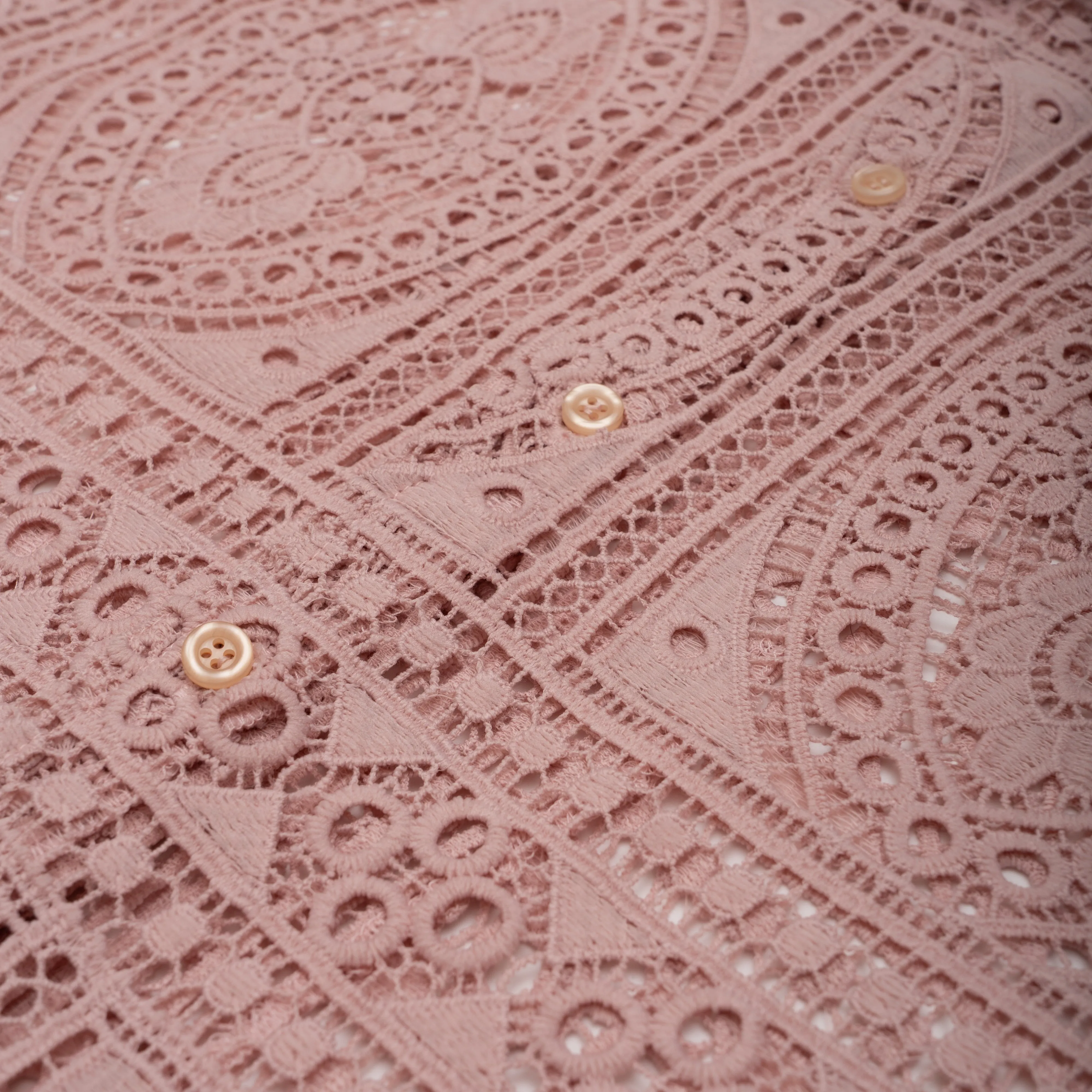 DRAGONFRUIT BARRIO LACE BUTTON-UP sold by Nostalgia product image thumbnail 2