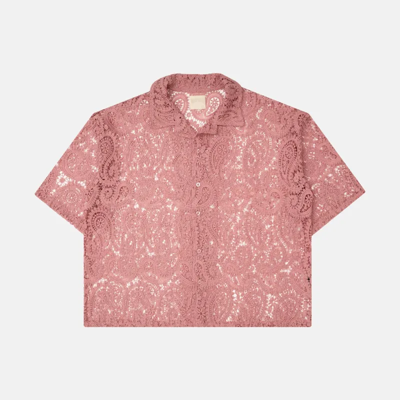 DRAGONFRUIT PAISLEY BUTTON-UP sold by Nostalgia
