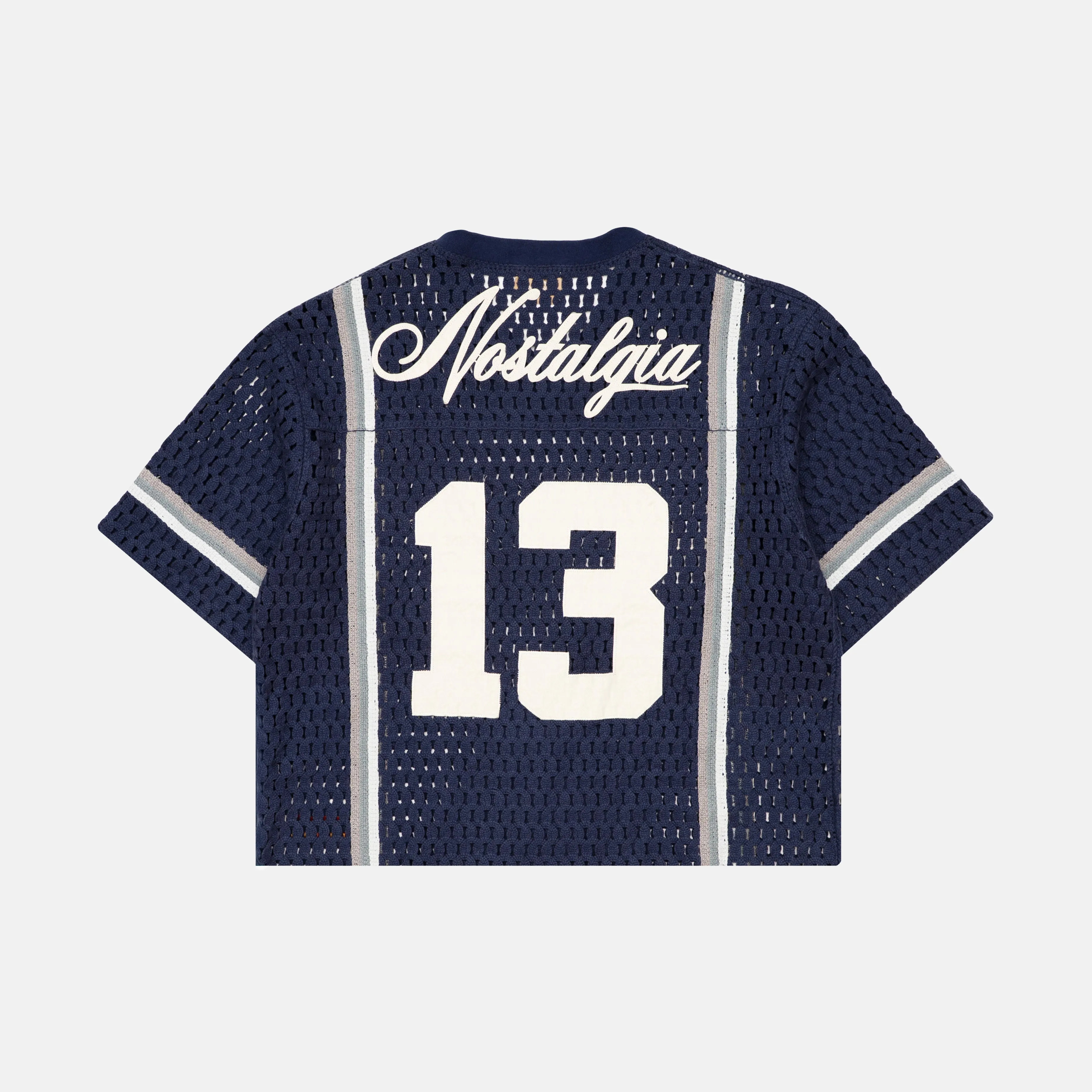 NAVY CROCHET JERSEY sold by Nostalgia product image thumbnail 2