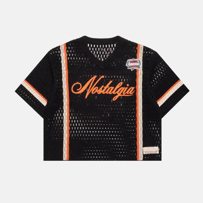 BLACK CROCHET JERSEY sold by Nostalgia