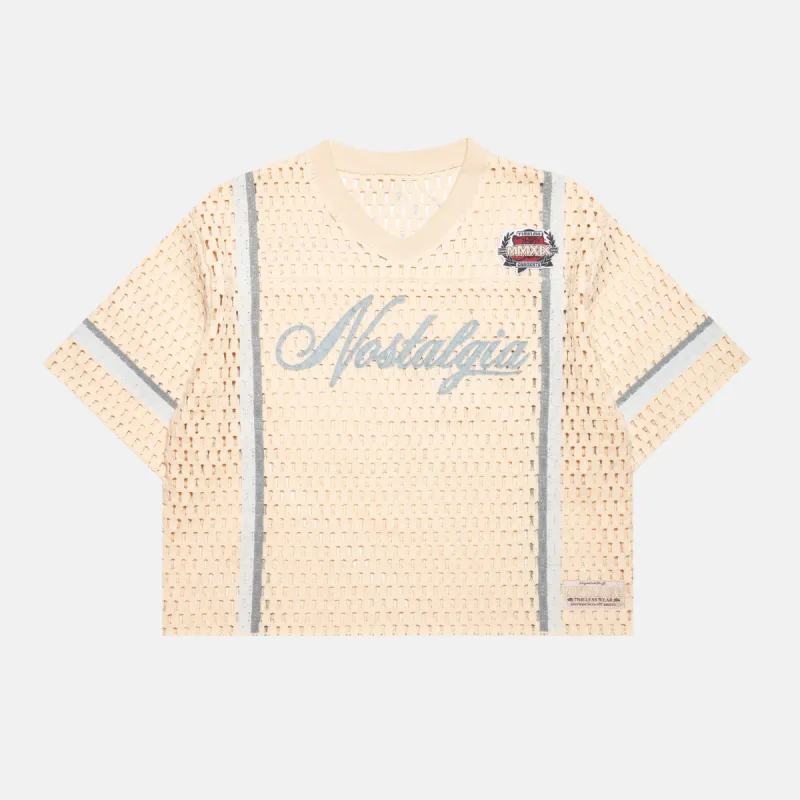 CREAM CROCHET JERSEY sold by Nostalgia