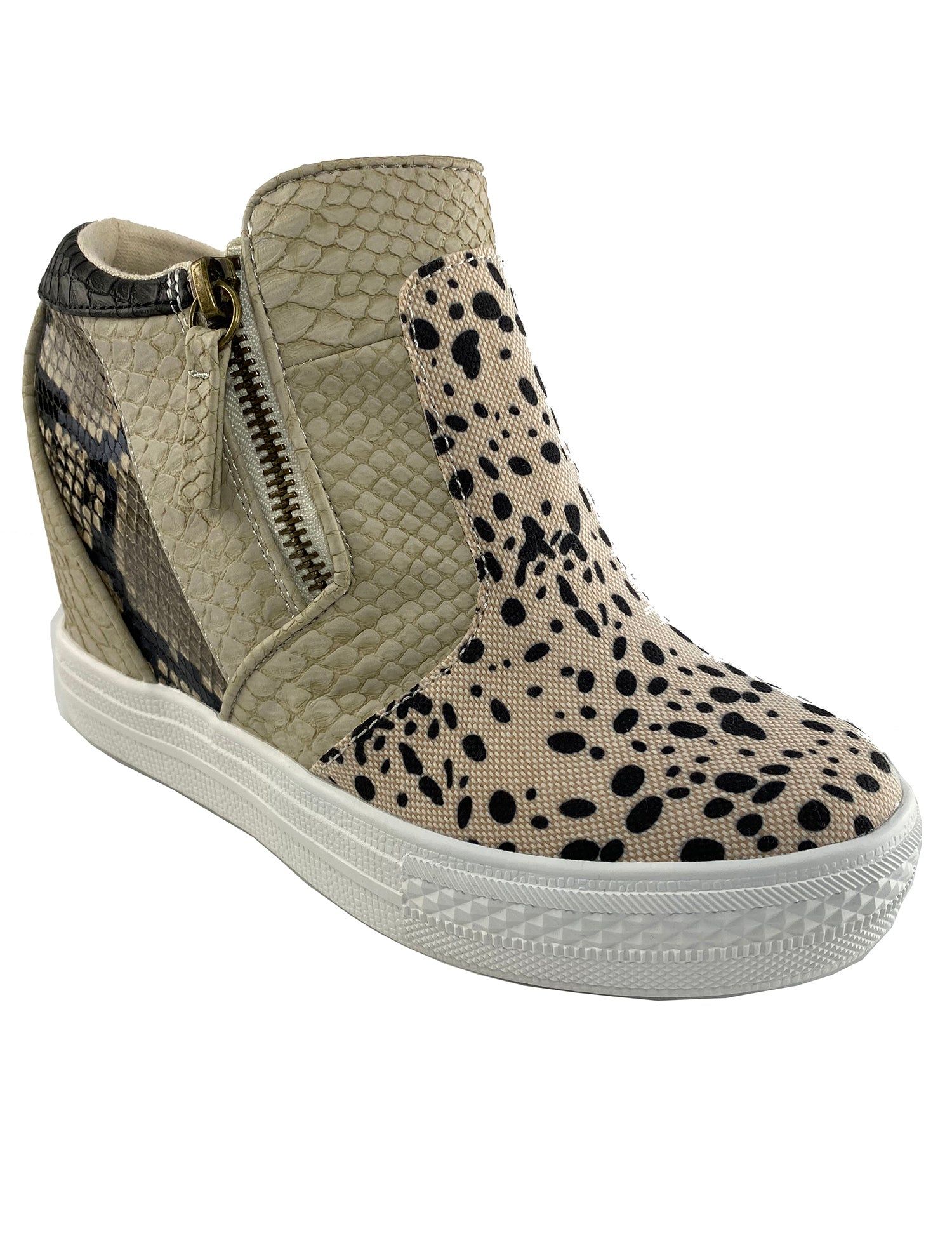 Tinaya _ Off White Sneaker Wedge sold by Not Rated product image thumbnail 3