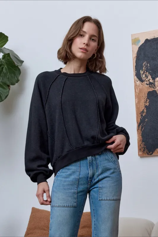 NSF Vierra Oversized Cloud Fleece Sweatshirt - Black made by NSF
