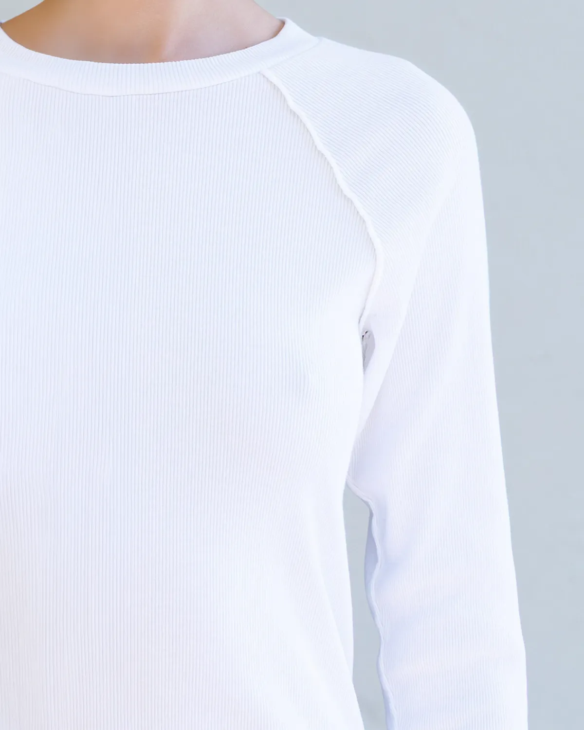 Aria Rib Raglan Tee- Pearl sold by NSF product image thumbnail 5