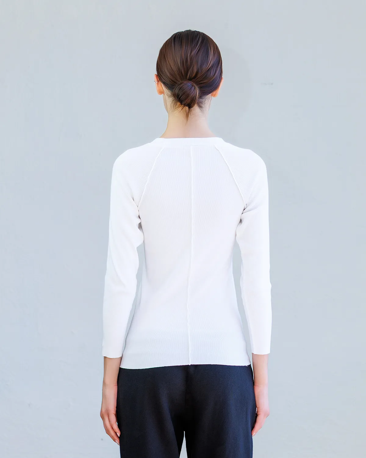 Aria Rib Raglan Tee- Pearl sold by NSF product image thumbnail 2
