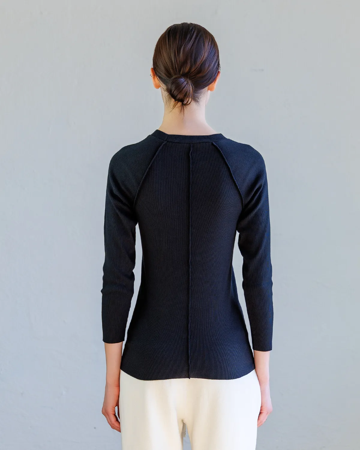 Aria Rib Raglan Tee - Black sold by NSF product image thumbnail 2