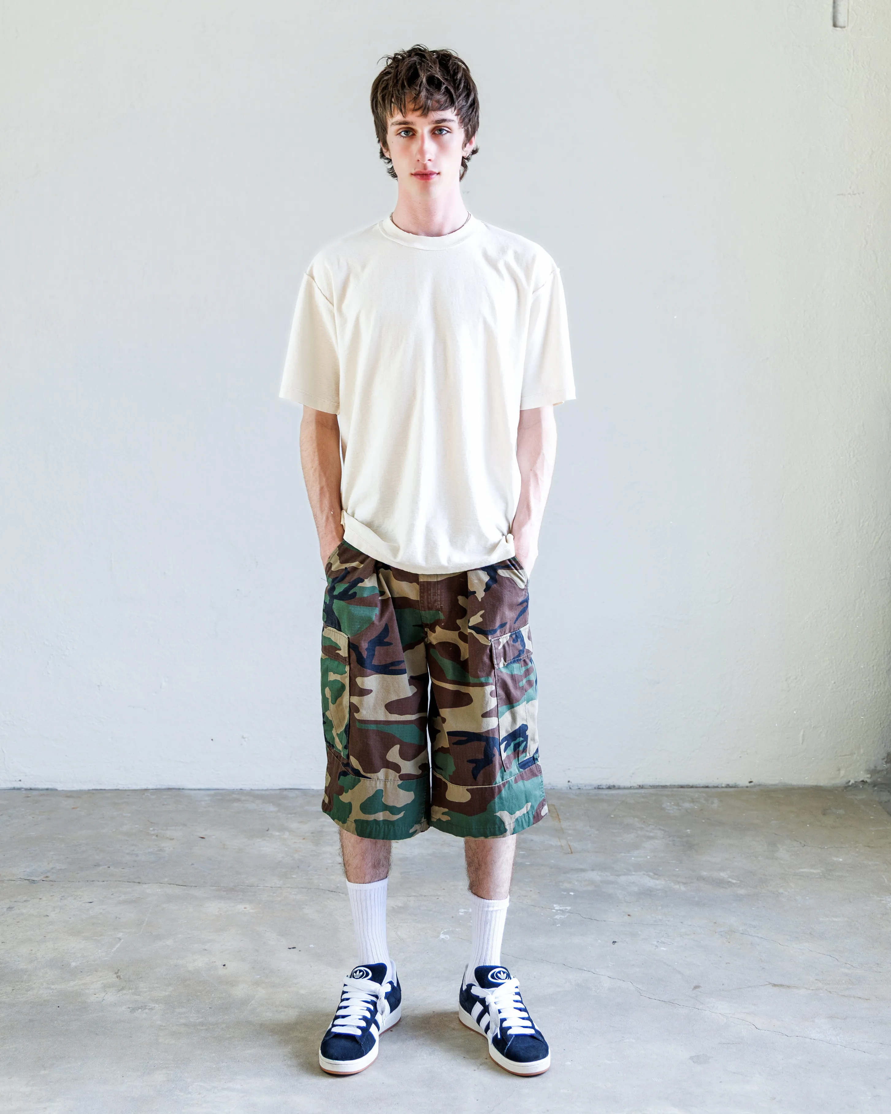 Jesse Twill Unisex Cargo Short - Woodland sold by NSF