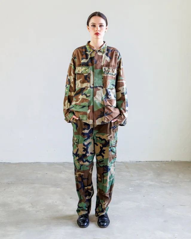 Scout Studded Twill Unisex Cargo Pant - Woodland sold by NSF