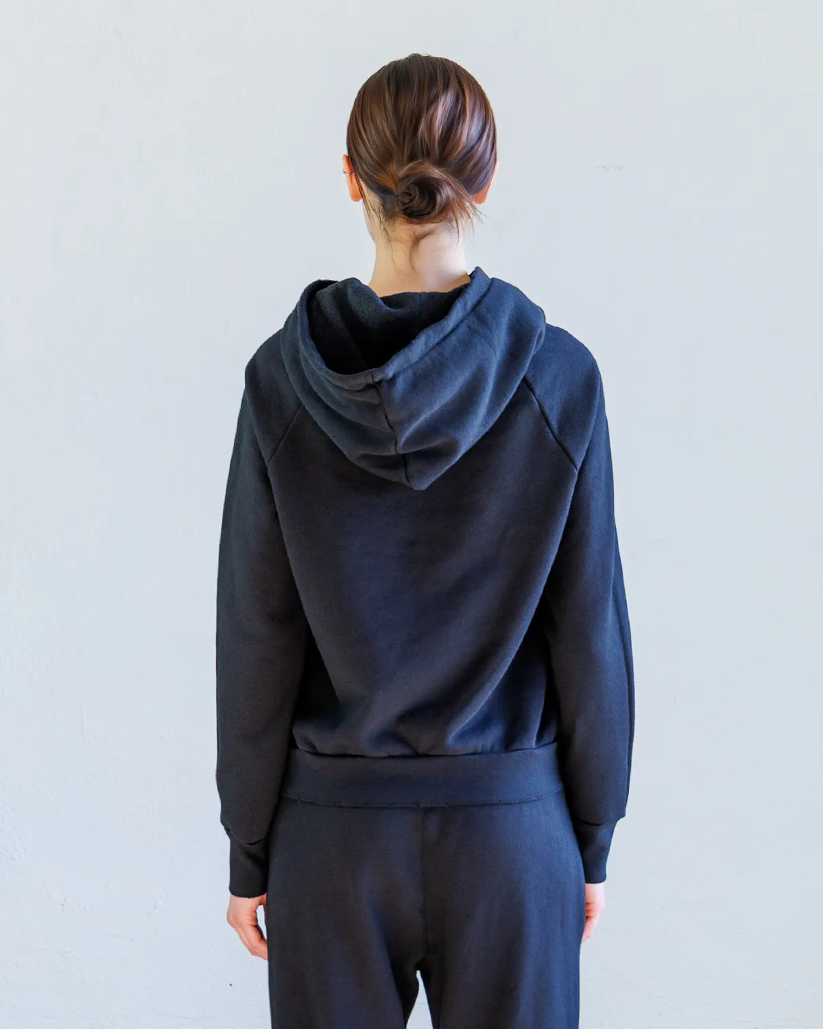 Lisse Loop Terry Hoodie - Black sold by NSF product image thumbnail 2
