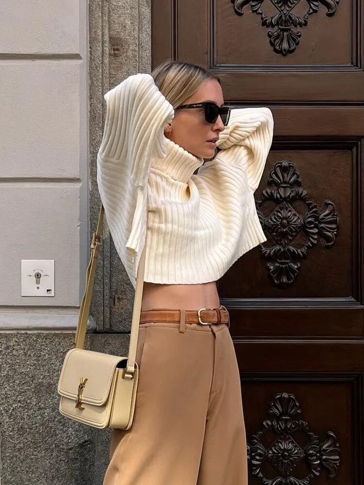 Cropped Turtleneck Sweater sold by NUDE product image thumbnail 3