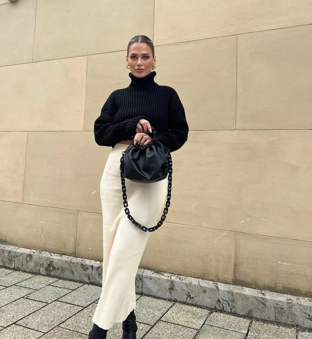 Cropped Turtleneck Sweater sold by NUDE product image thumbnail 2