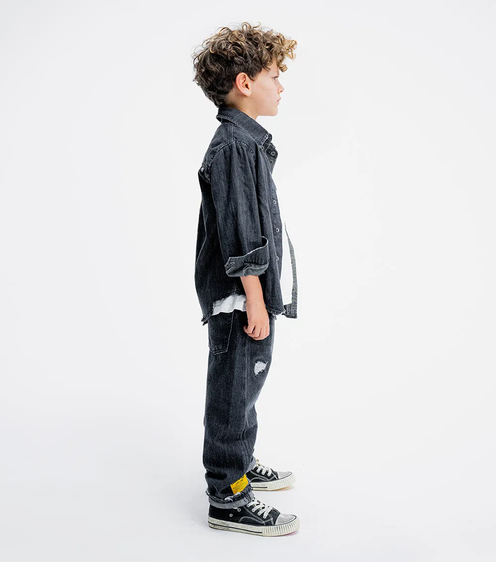 light denim shirt sold by nununu product image thumbnail 5