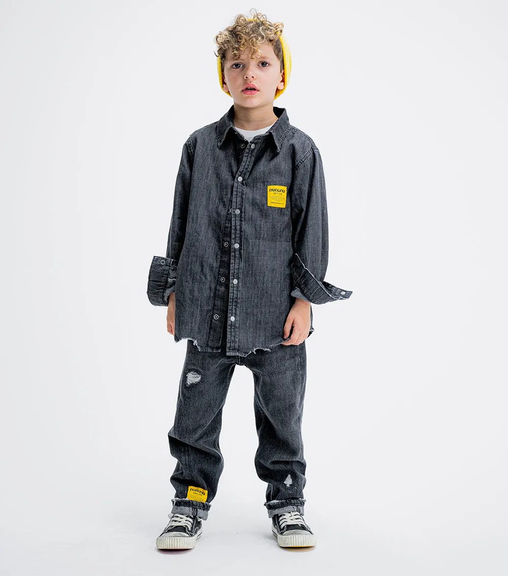 light denim shirt sold by nununu product image thumbnail 3