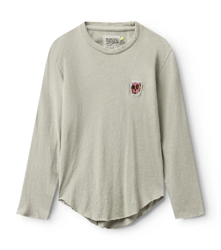 dizzy skull patch shirt made by nununu