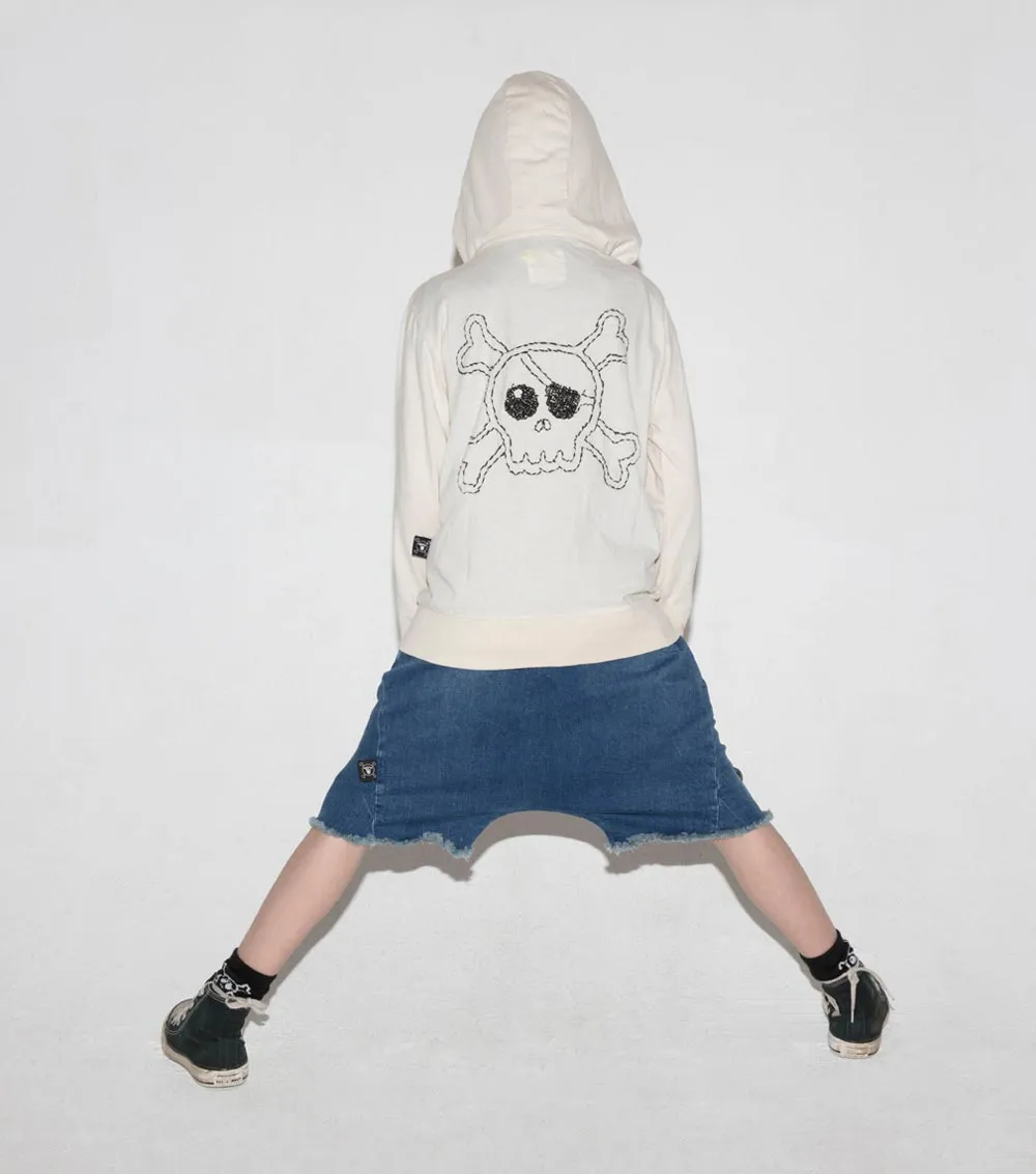embroidered skull hoodie sold by nununu product image thumbnail 3