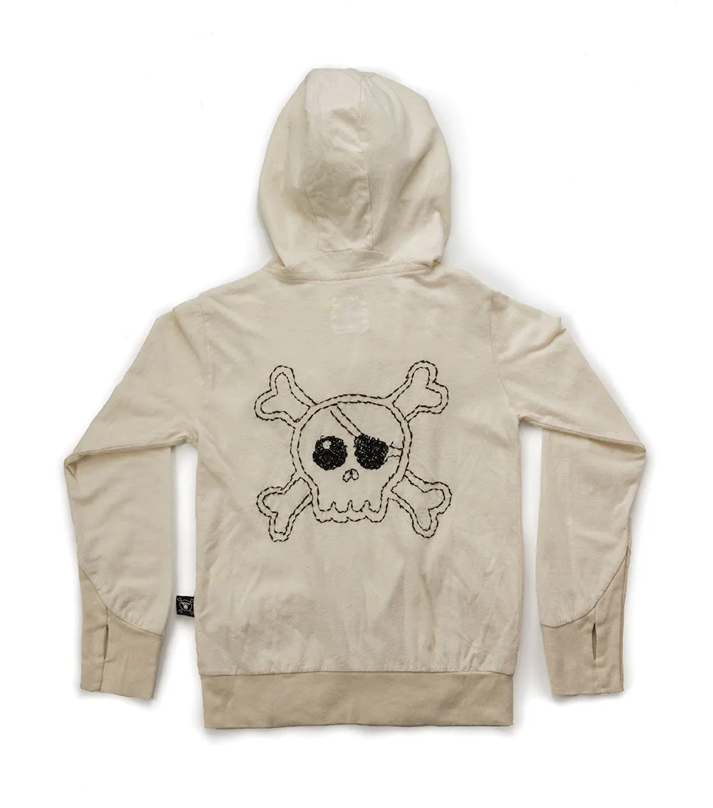 embroidered skull hoodie sold by nununu product image thumbnail 4