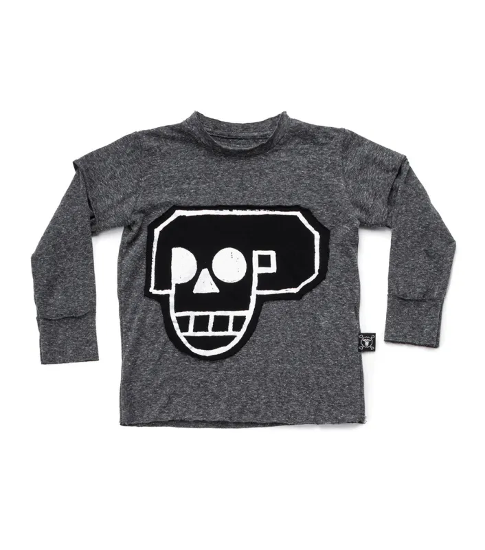 skull robot patch shirt sold by nununu