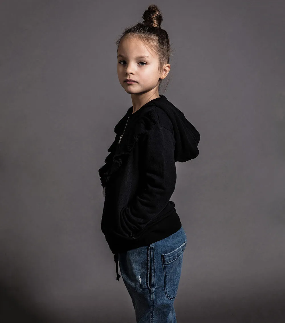 ruffled zip hoodie sold by nununu product image thumbnail 4