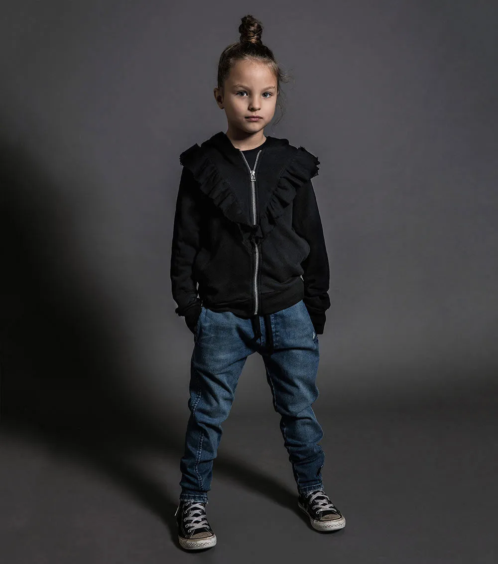 ruffled zip hoodie sold by nununu product image thumbnail 2