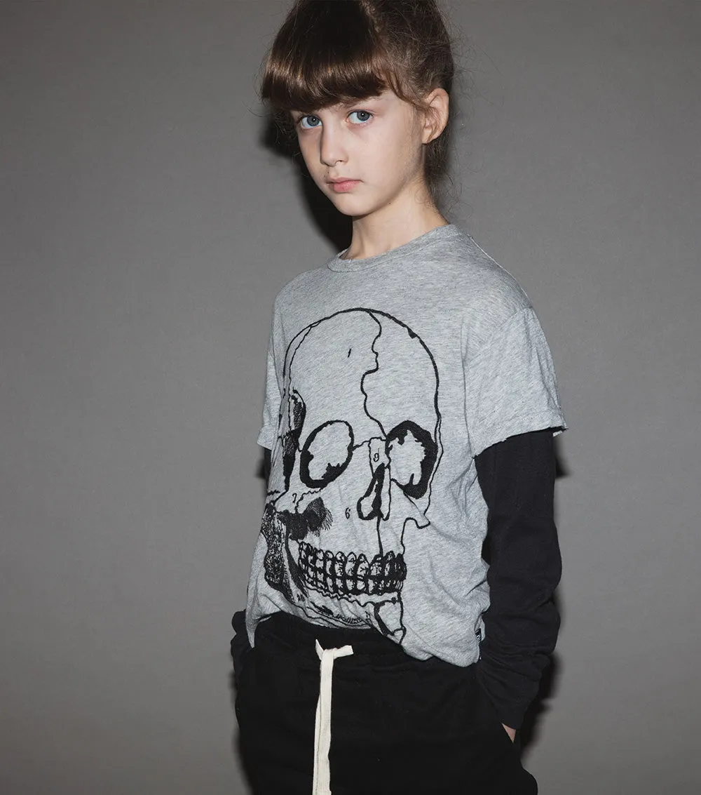 embroidered md skull shirt sold by nununu product image thumbnail 3