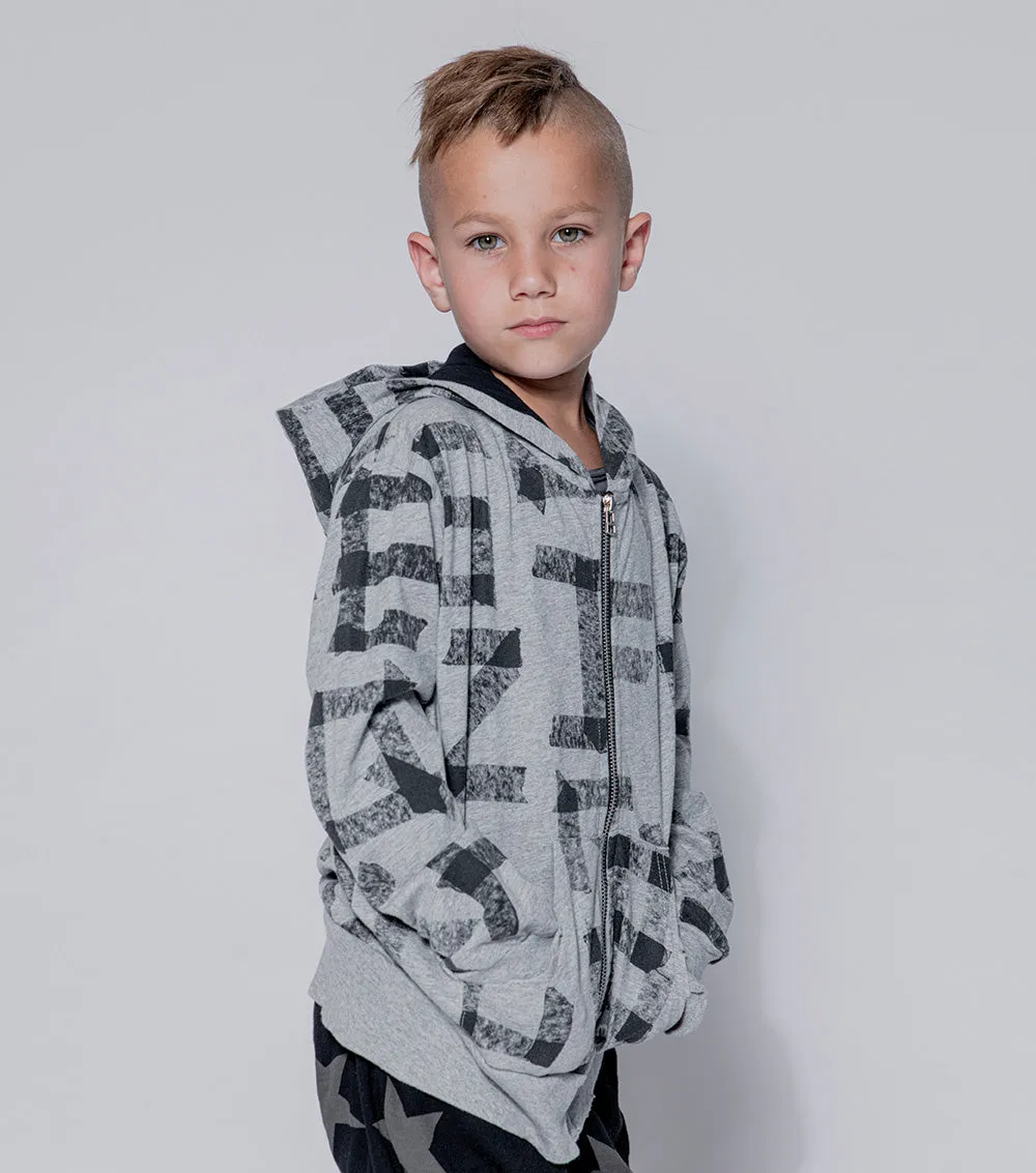 masking tape light zip hoodie sold by nununu product image thumbnail 2