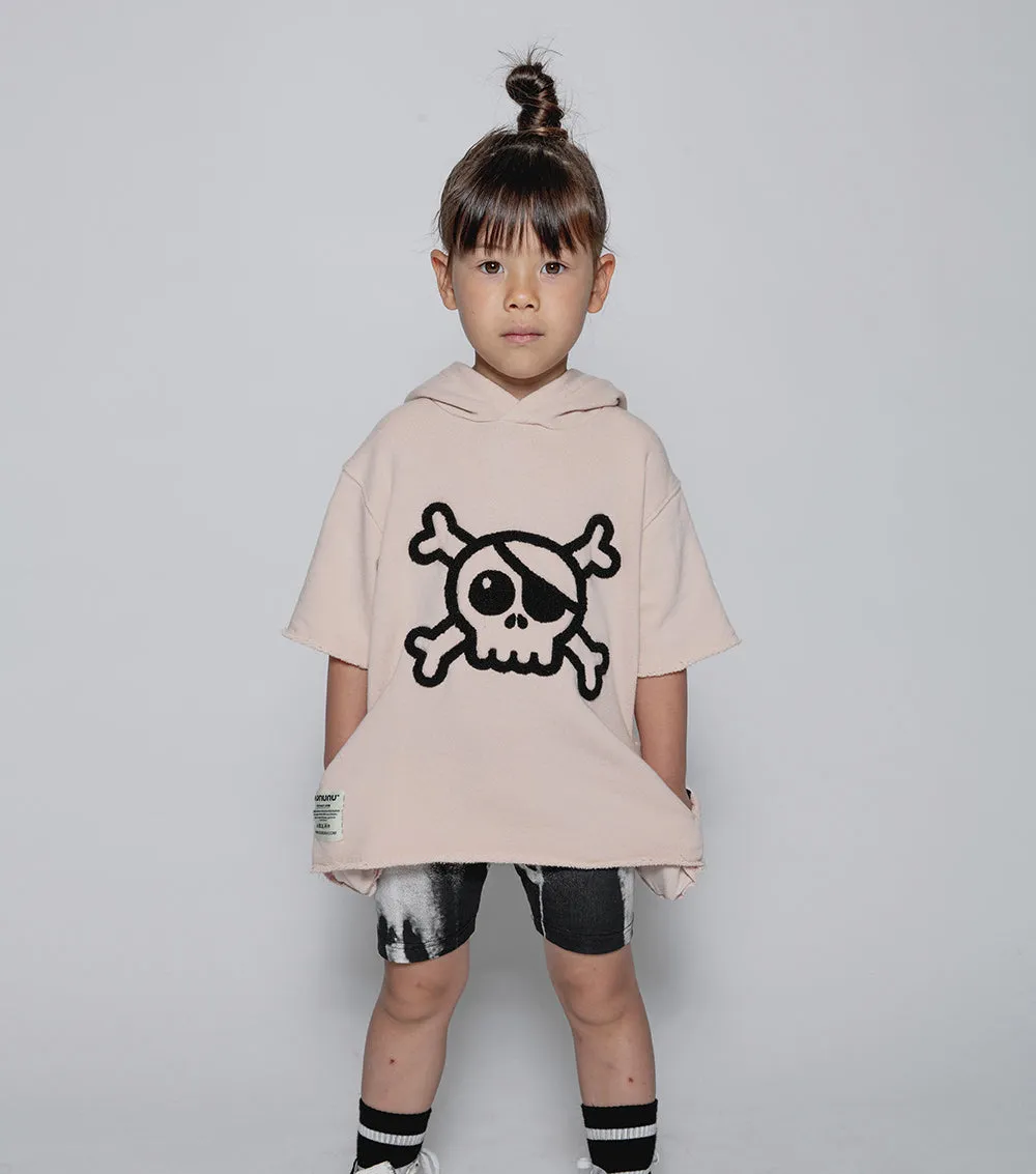 fuzzy skull hooded sweatshirt sold by nununu product image thumbnail 2